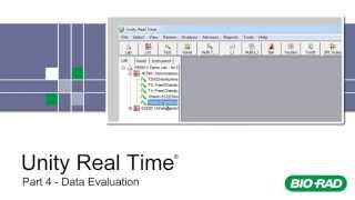 BioRad Unity Real Time Training  Part 4  Data Evaluation [upl. by Aldarcie]