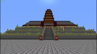 Giant Wild Goose Pagoda Built in Minecraft [upl. by Etnovad596]