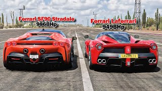 FH5 DRAG RACE  Ferrari Laferrari Vs Ferrari SF90 Stradale [upl. by Dlawso165]