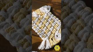 DIY PortaCopo em MacramêTutorial👆 macrame macramepassoapasso tutorialmacrame [upl. by Annasor242]