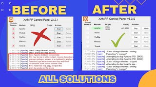 Fix Error Apache Shutdown Unexpectedly in XAMPP SOLVED [upl. by Ayyidas446]