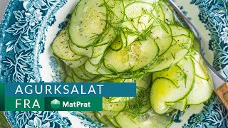 Agurksalat  kjapt og greit  MatPrat [upl. by Christen]