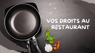 Vos droits au restaurant  TV8  Me SCHIFFERLING [upl. by Henri]