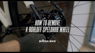 How to remove a Rohloff Speedhub rear wheel from the Booda Bike Pulse [upl. by Isidoro438]