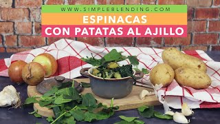 LAS MEJORES PATATAS CON ESPINACAS SALTEADAS  Receta de patatas al ajillo con espinacas [upl. by Atteuqihc]