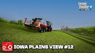 MAKING SILAGE BALES SO WE CAN BUY A NEW FIELD Iowa Plains View FS22 Timelapse Ep 12 [upl. by Oivatco]