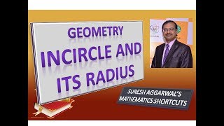 Trick 198  Geometry Incircle and its Radius [upl. by Ecinnaj]