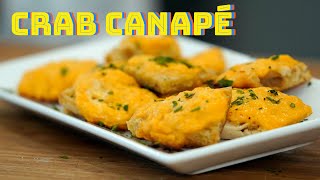 How to Make Crab Canapé  Party Appetizers [upl. by Angrist]