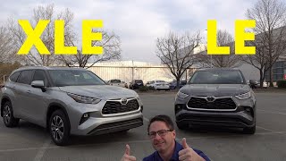 2020 Highlander LE vs XLE Comparison  Pick your Favorite [upl. by Surad]