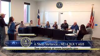 City of Borger  Zoning Board of Adjustments Meeting  November 14th 2024 [upl. by Chaker]