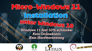 Micro Windows 11 unter Windows 10 erstellen  Chris Titus Winutil [upl. by Sibylle57]