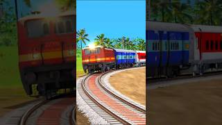 Live Train Accident High Speed Train Overspeeding on Curved Railroad Tracks 😱train shorts [upl. by Sabas201]