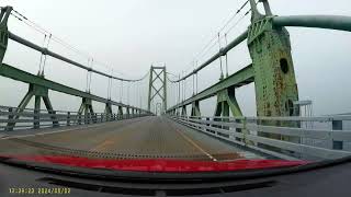 Crossing the Seaway Skyway International Bridge from USA to Canada [upl. by Ittap]