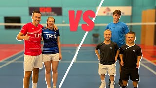 Elite Badminton Player vs Paralympic Medalists [upl. by Esyli]