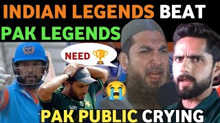 INDIAN CHAMPIONS BEAT PAK IN FINAL IND WON LEGENDS TROPHY PAK PUBLIC SAD REACTION AFTER DEFEAT [upl. by Vacla784]