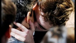 Robert Pattinson kissing Taylor Lautner The Kiss Edward Jacob Twilight [upl. by Kawai]