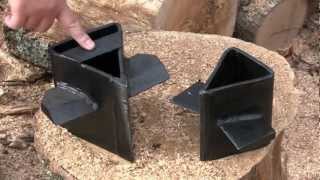 Double Your Productivity with the WoodEze 4Way Log Splitter Wedge [upl. by Nroht]