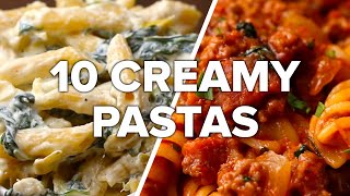 10 Creamy amp Satisfying Pasta Dishes [upl. by Carmel]