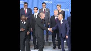 President Erdogan participated in a family photo with the leaders attending the BRICS Summit [upl. by Melan]