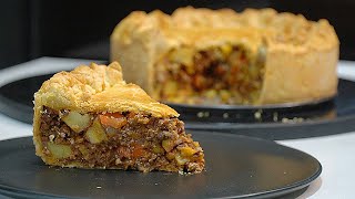 Classic Mince Beef and Oven Roasted Potato Pie [upl. by Raney400]