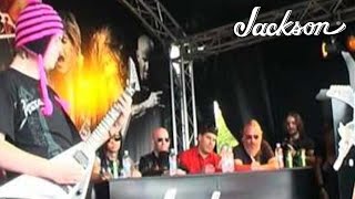 Jackson Riff and Destroy Stage at Sonisphere  Jackson Guitars [upl. by Aliuqahs57]