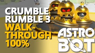 Crumble Rumble 3 Walkthrough 100 Astro Bot [upl. by Ellebyam]