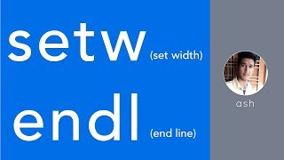 setw and endl Manipulators in C Language  in Hindi [upl. by Jansen]