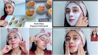 NutriGlow Papaya Facial kit Review  Tan Removal Facial kit under rs 250 [upl. by Seldan]