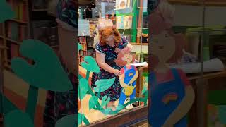 Making a picture book window display art papercraft books [upl. by Eloc]