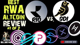 Best RWA Altcoins compared  Realio RIO vs Goldfinch GFI  ONDO XLM XRP MANTA HBAR PROPY rwa [upl. by Gypsie935]