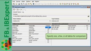 Tutorial 7 IBExpert Table Data Comparer [upl. by Cosmo]