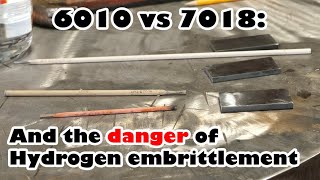 7018 vs 6010 and the danger of diffused hydrogen hydrogen embrittlement [upl. by Harmonie]