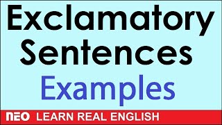 Exclamations  Exclamatory sentences in English [upl. by Melvin]