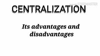 Centralization meaning its factors and advantages and disadvantages explained in nepali [upl. by Ahtiekal459]