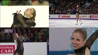 Carolina Kostner  Bolero 2013 and 2014 split screen [upl. by Yovonnda]