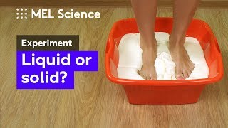 How to make nonNewtonian fluid from starch and water home experiment [upl. by Allveta]