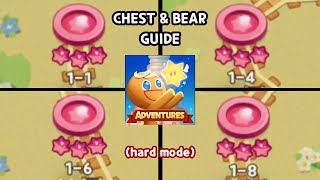 11 14 16 and 18 HARD MODE chest amp bear locations  cookie run tower of adventure [upl. by Charleton658]