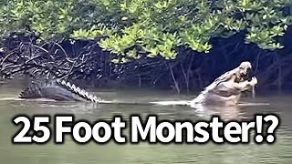 Giant Crocodile Seen in India Port Blair Giant [upl. by Hannasus]