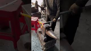 The process of making iron tongs [upl. by Akemad]