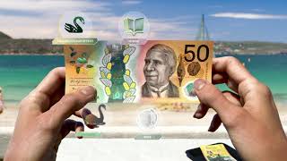 Next generation of Australian banknotes New 50 60 second video [upl. by Phemia659]