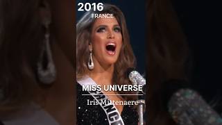 FRANCE Miss Universe 20102022 missuniverse short missuniverse2023 missfrance irismittenaere [upl. by Gnud986]