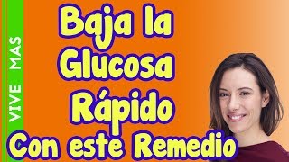 El Mejor Remedio Natural para Bajar la Glucosa en Diabeticos Comprobado [upl. by Milore]