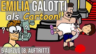 Ende des Trauerspiels Emilia Galotti Lessing als Cartoon 5 Aufzug 8 Auftritt [upl. by Suirrad882]