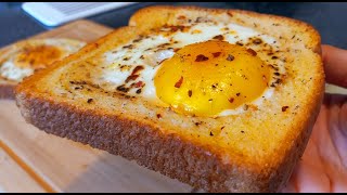 Air Fryer Egg Toast Recipe  How to make Egg Toast in the Air Fryer [upl. by Adnarrim18]