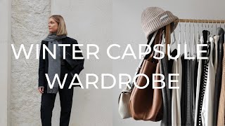 WINTER CAPSULE WARDROBE 2022  30 PIECES amp OUTFIT IDEAS [upl. by Buchalter]