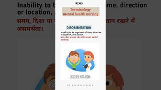 Disorientation meaning medicalterms psychiatricnursing trendingshorts ytshorts [upl. by Fong]