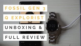 FOSSIL GEN 3 Q EXPLORIST SMART WATCH UNBOXING AND FULL REVIEW 2018 [upl. by Scrivens]