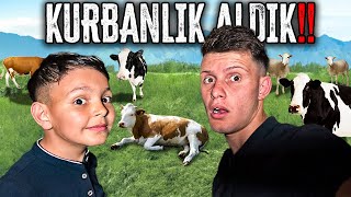 KURBAN BAYRAMI VLOG KURBAN KESTİK [upl. by Anglim]