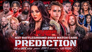 WWE NXT Battleground 2024  Official Match Card Prediction HD [upl. by Benildis305]