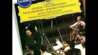 Tchaikovsky Variations on a Rococo Theme 22 Rostropovich Karajan [upl. by Aborn981]